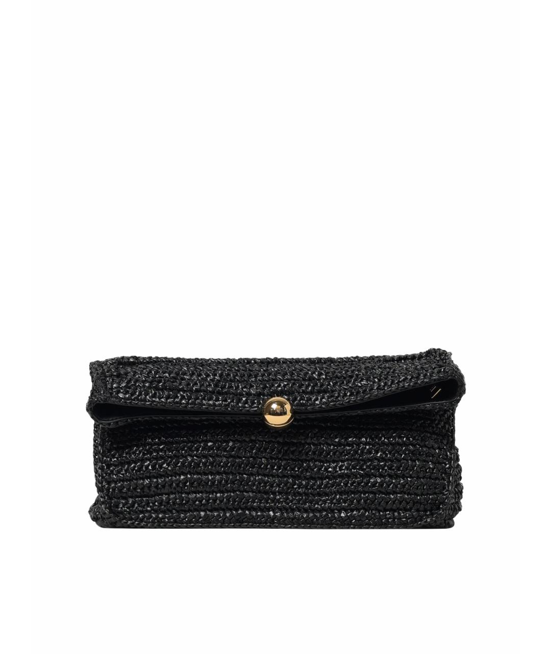 FURLA Черная пелетеная сумка через плечо, фото 1