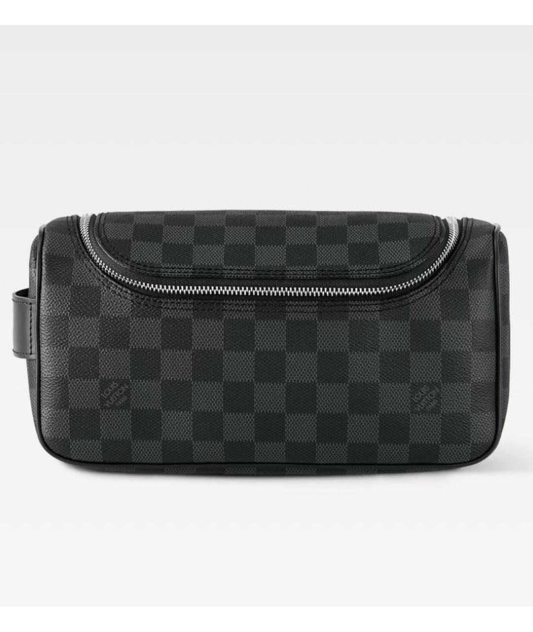 LOUIS VUITTON Черная косметичка, фото 6