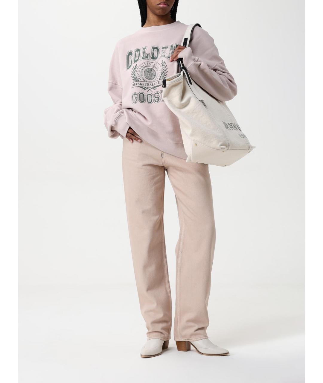 GOLDEN GOOSE DELUXE BRAND Бежевая хлопковая сумка тоут, фото 3