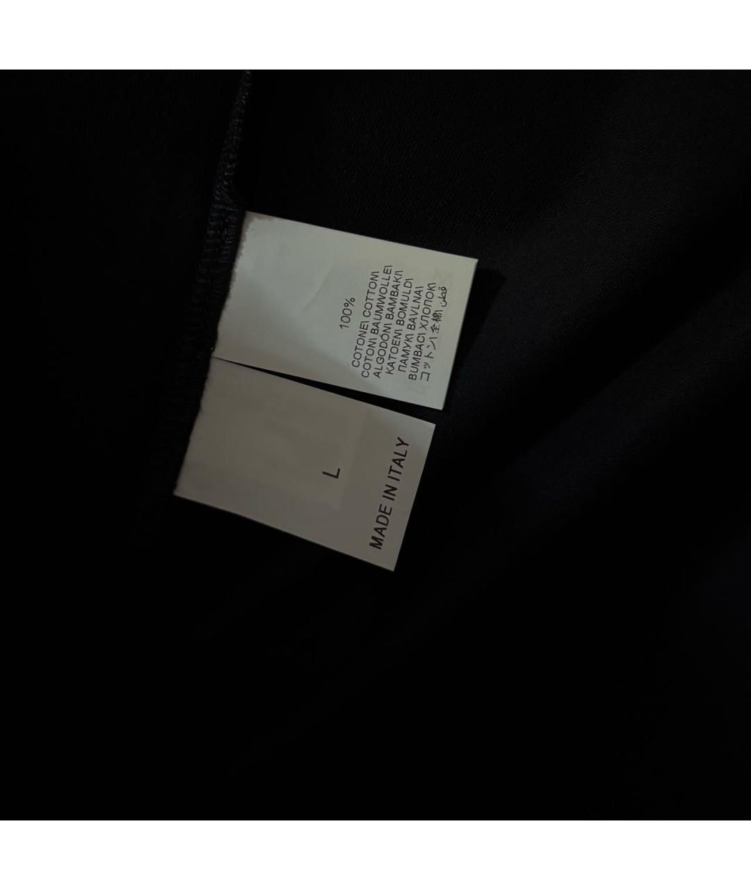 BRUNELLO CUCINELLI Темно-синяя хлопковая футболка, фото 4