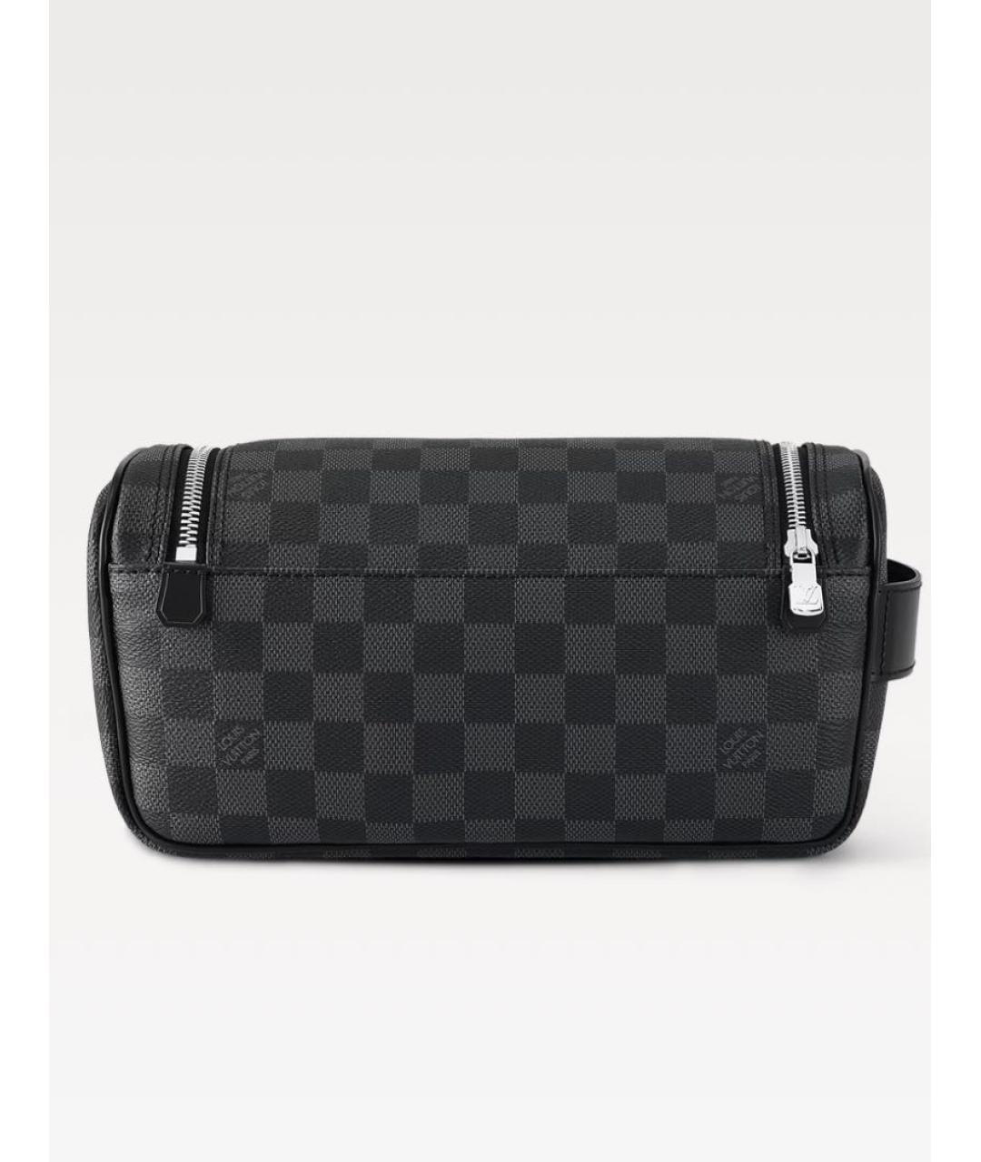 LOUIS VUITTON Черная барсетка, фото 4