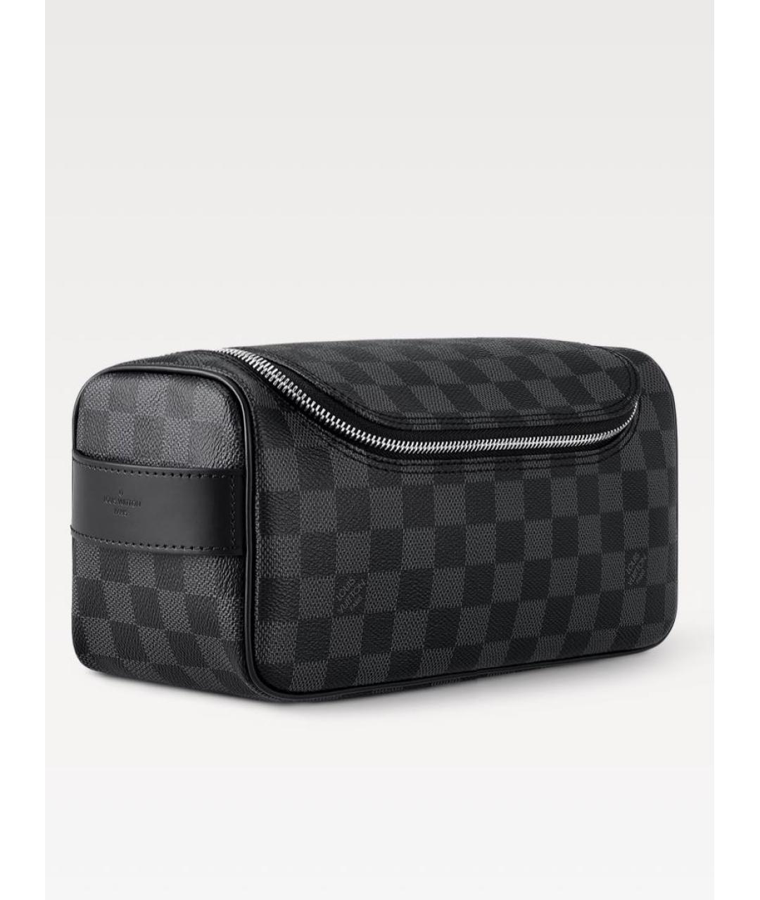 LOUIS VUITTON Черная барсетка, фото 2