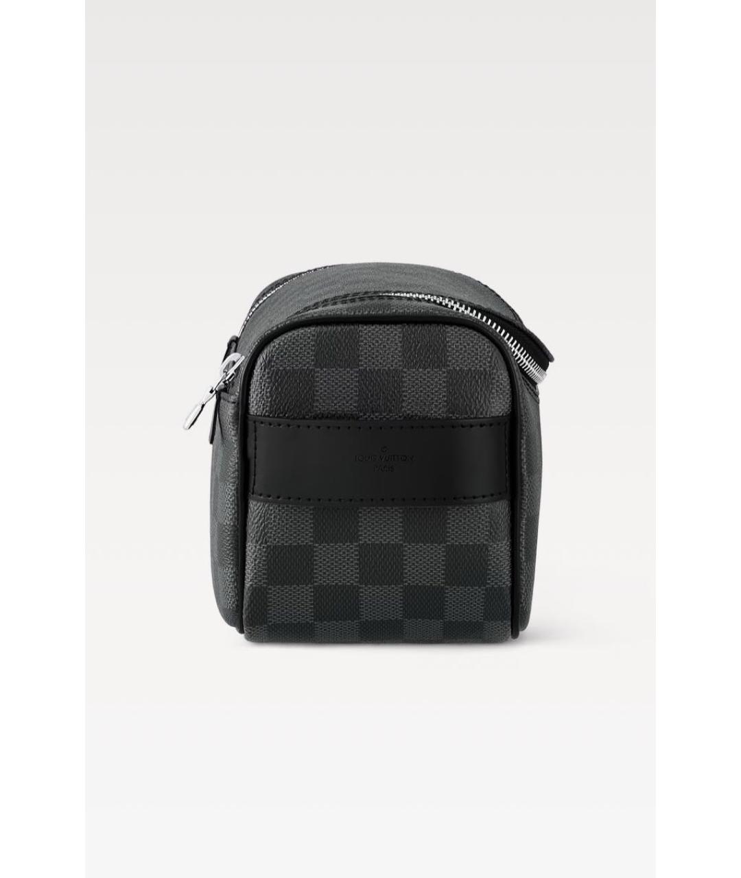 LOUIS VUITTON Черная барсетка, фото 5