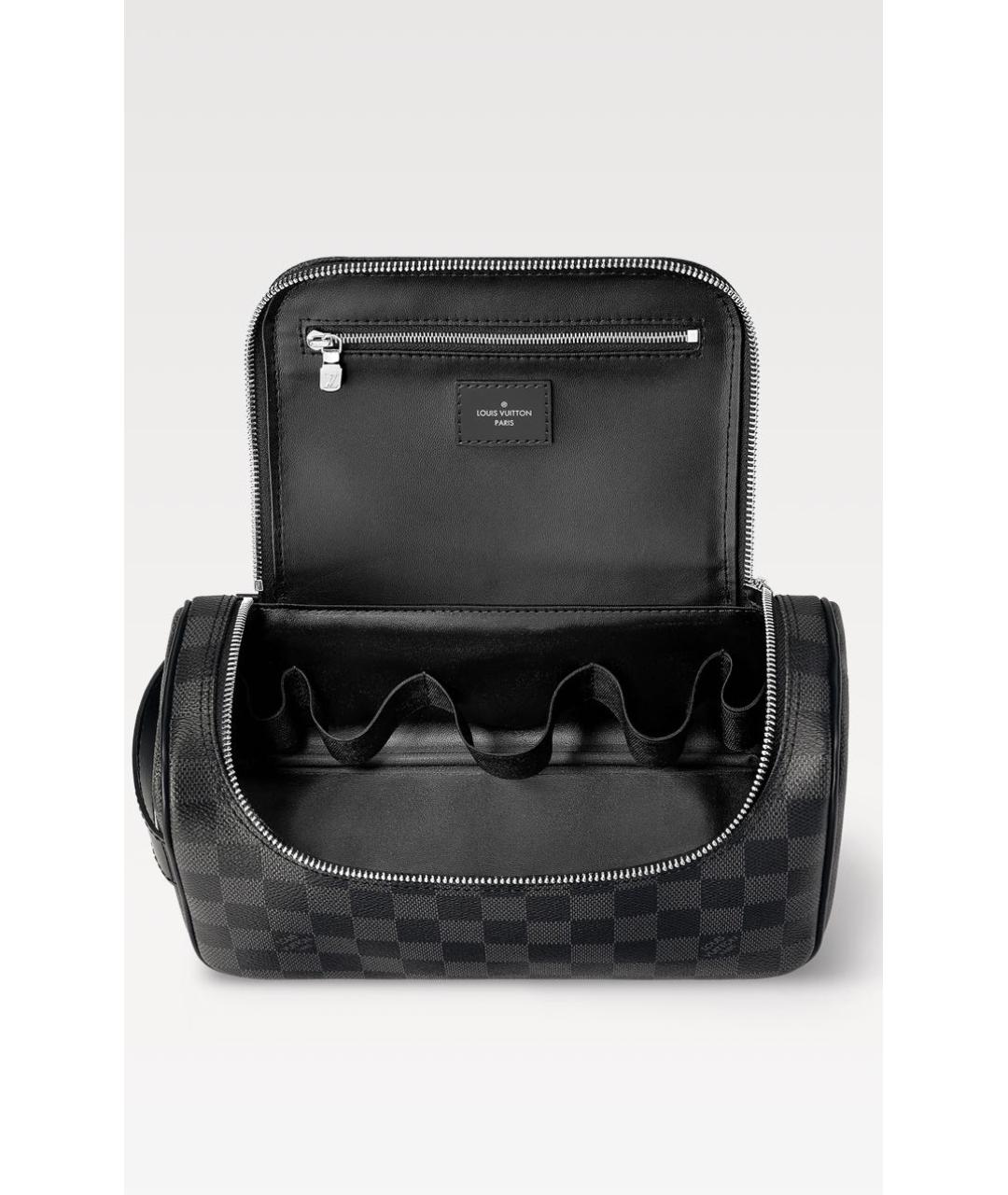 LOUIS VUITTON Черная барсетка, фото 3