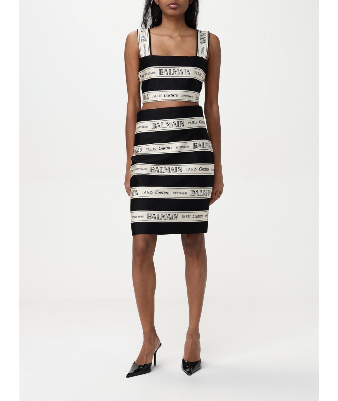 BALMAIN Мульти юбка мини, фото 3