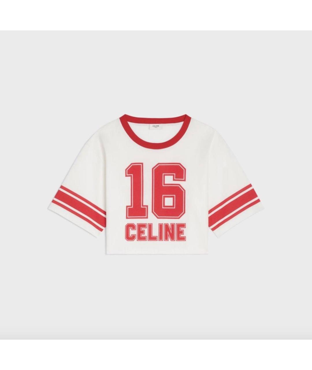 CELINE Мульти хлопковая футболка, фото 5