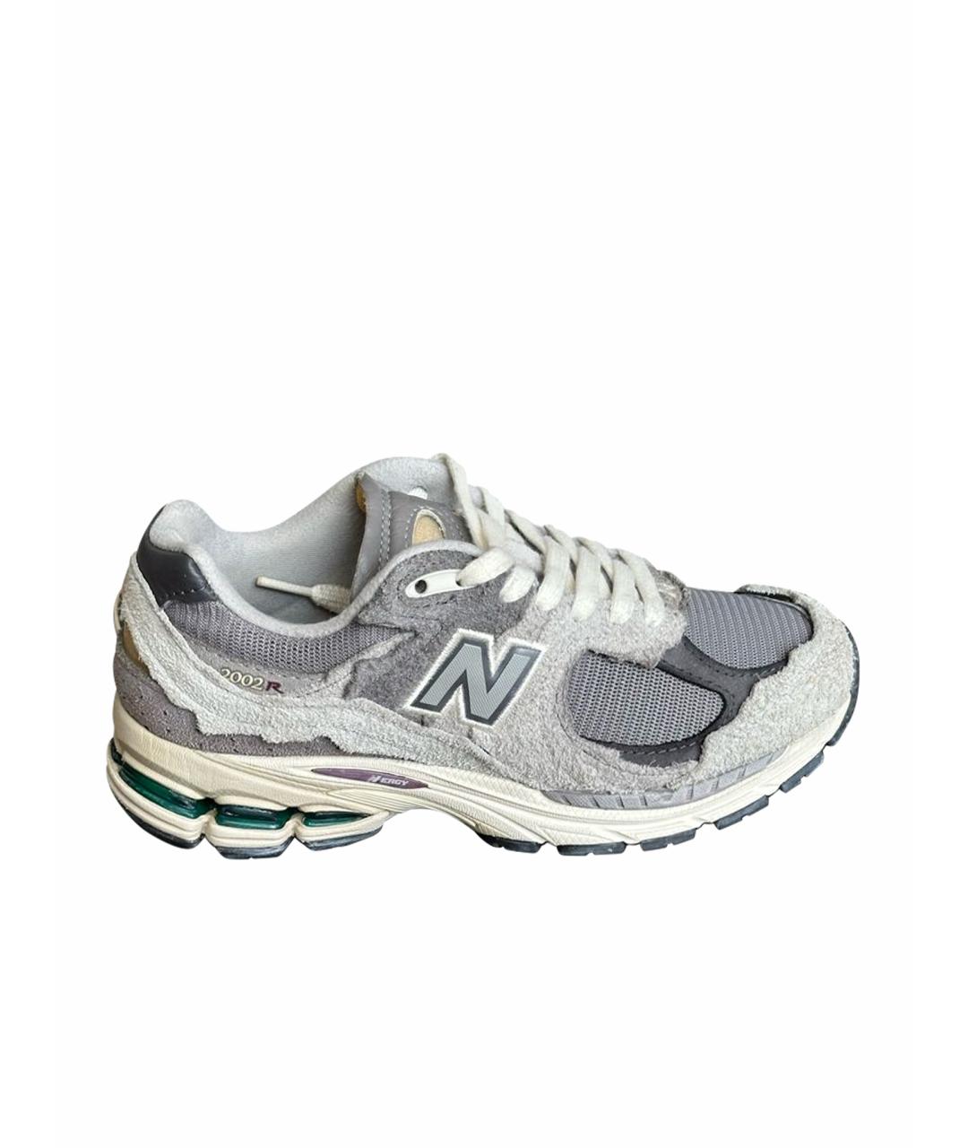 NEW BALANCE Серые замшевые кроссовки, фото 1