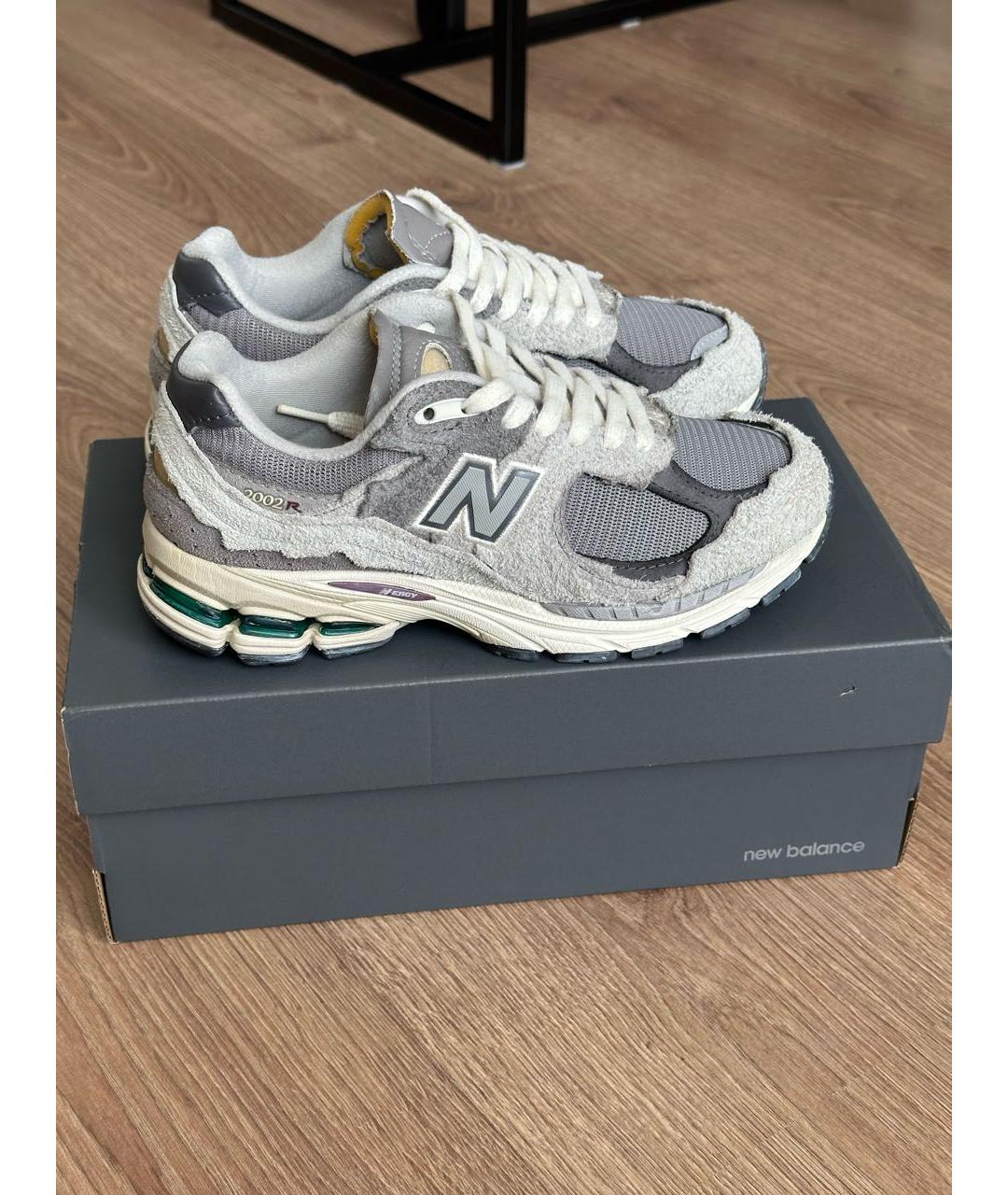 NEW BALANCE Серые замшевые кроссовки, фото 6