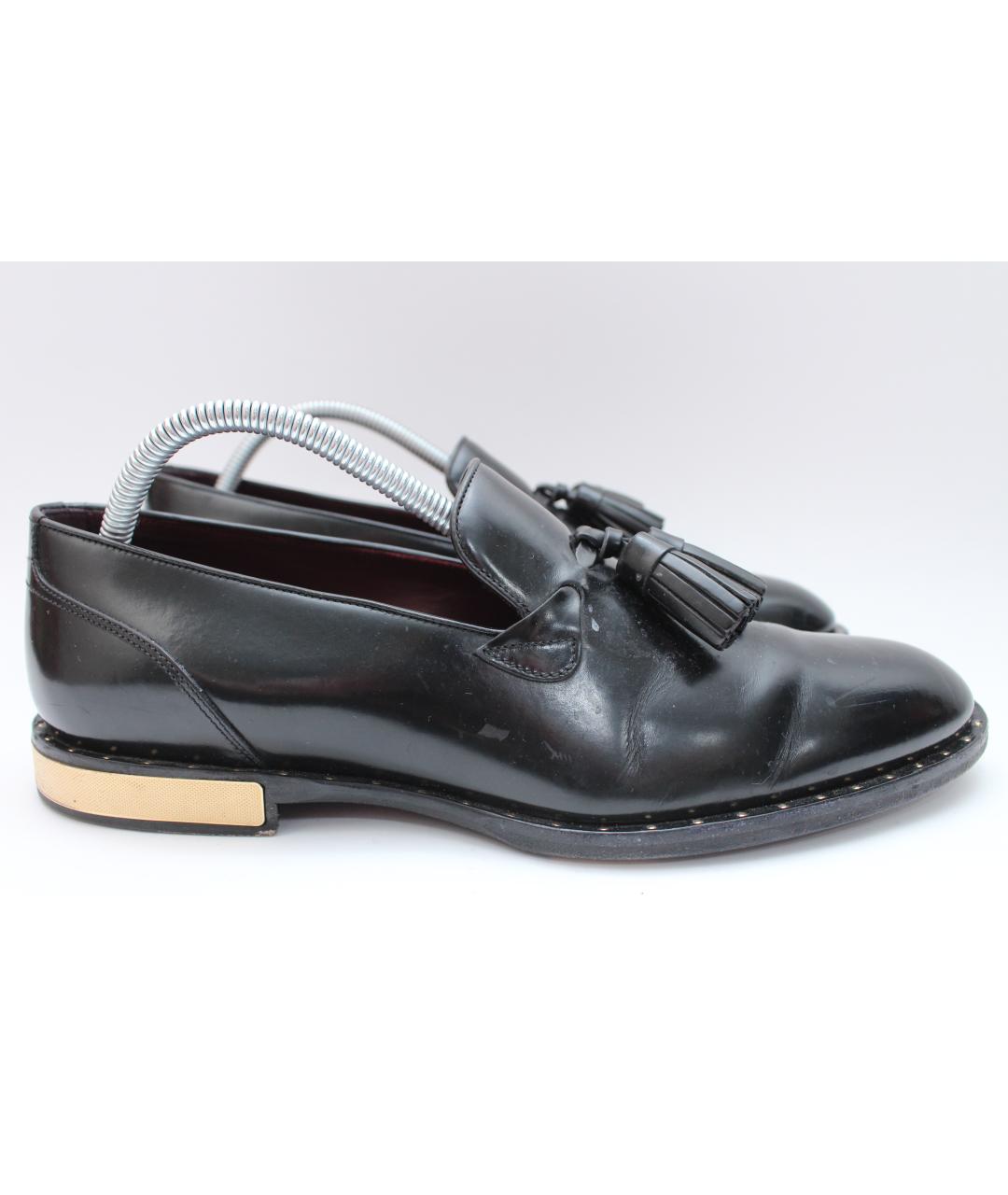 DOLCE&GABBANA Черные кожаные лоферы, фото 10