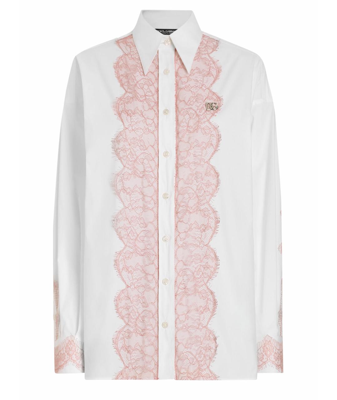 DOLCE&GABBANA Белая хлопковая рубашка, фото 1