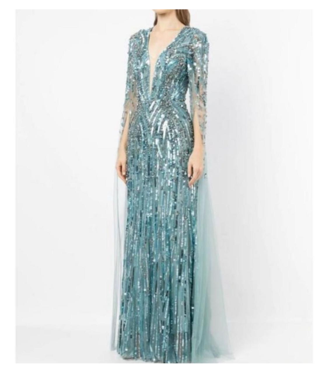 JENNY PACKHAM Голубое вечернее платье, фото 4