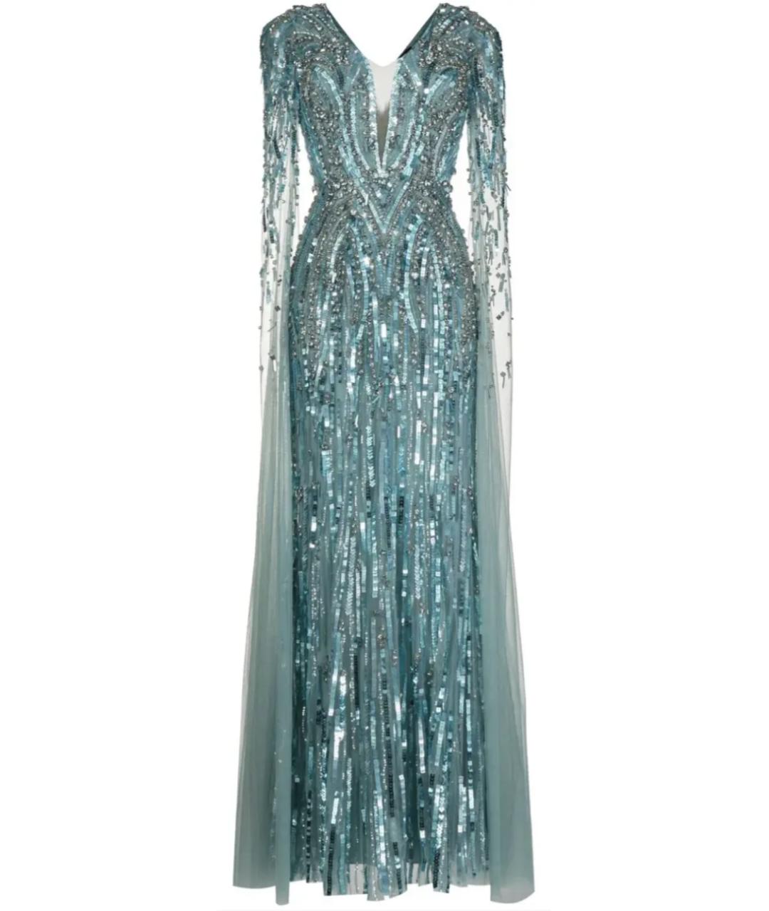 JENNY PACKHAM Голубое вечернее платье, фото 7