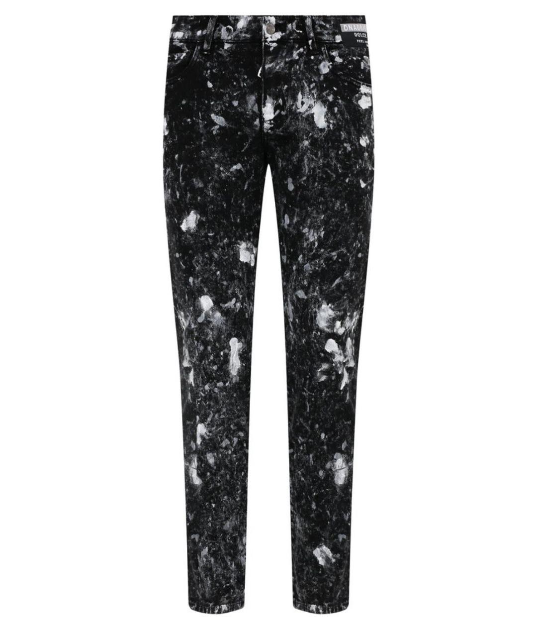 DOLCE&GABBANA Черные хлопко-эластановые джинсы скинни, фото 3