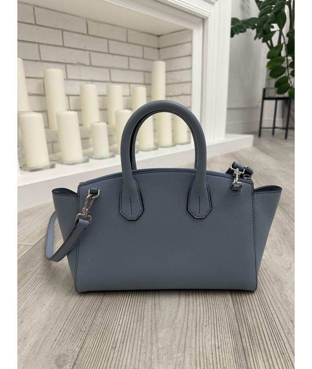 BALLY Голубая кожаная сумка тоут, фото 3
