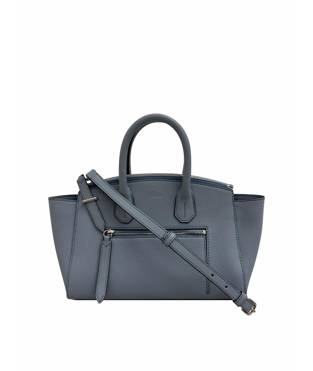 BALLY Голубая кожаная сумка тоут, фото 1