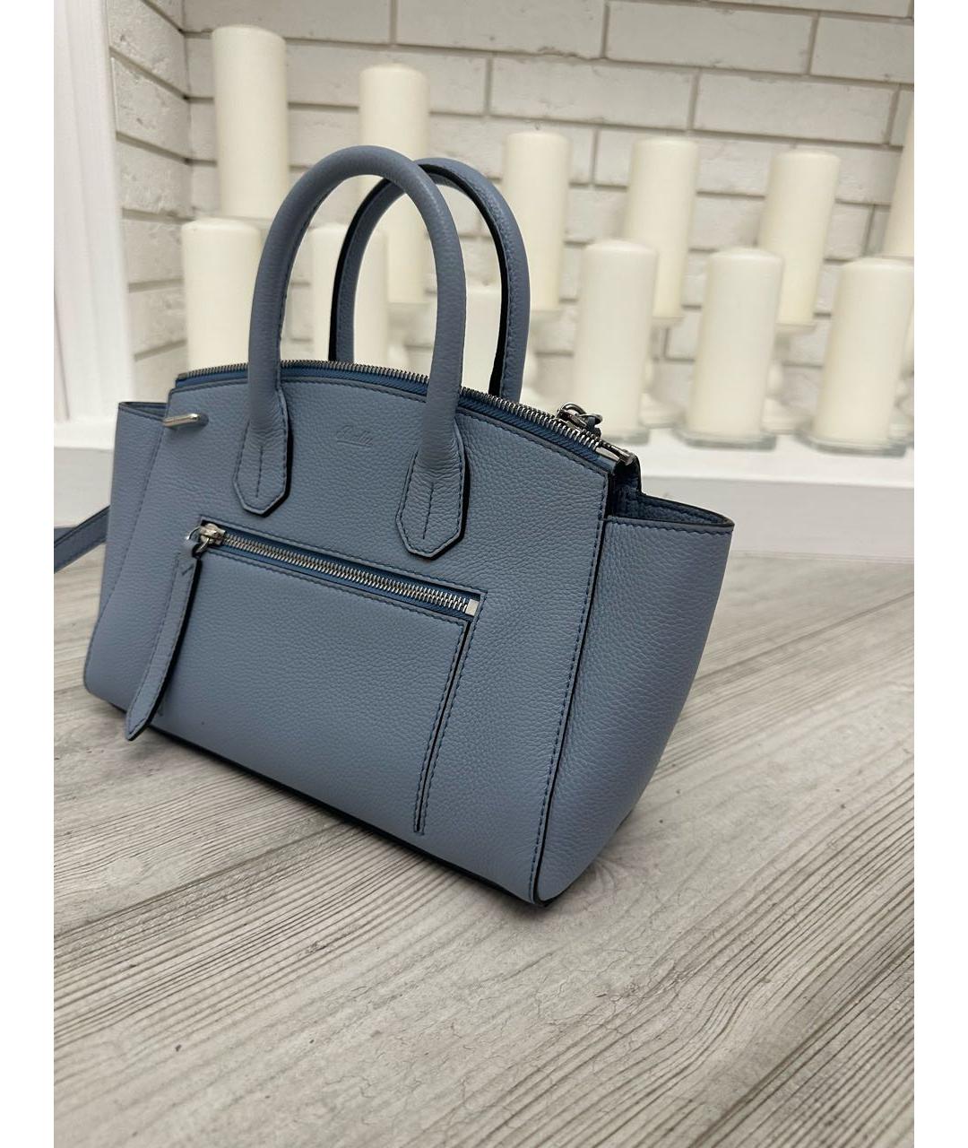 BALLY Голубая кожаная сумка тоут, фото 2