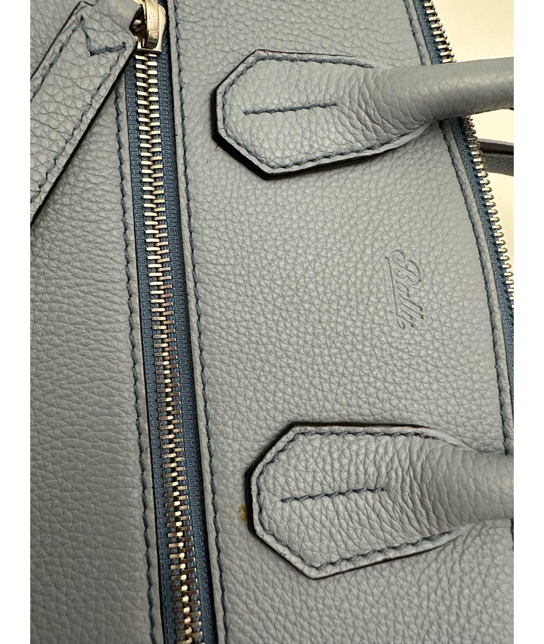 BALLY Голубая кожаная сумка тоут, фото 5