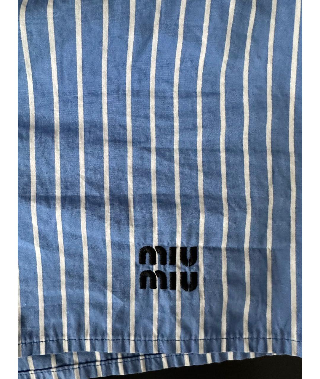 MIU MIU Синие шорты, фото 5