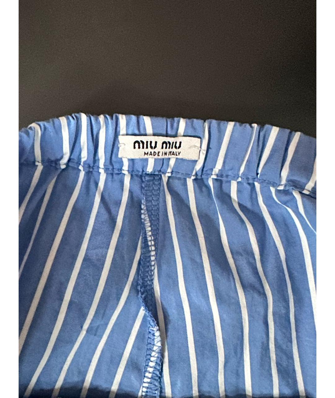 MIU MIU Синие шорты, фото 3