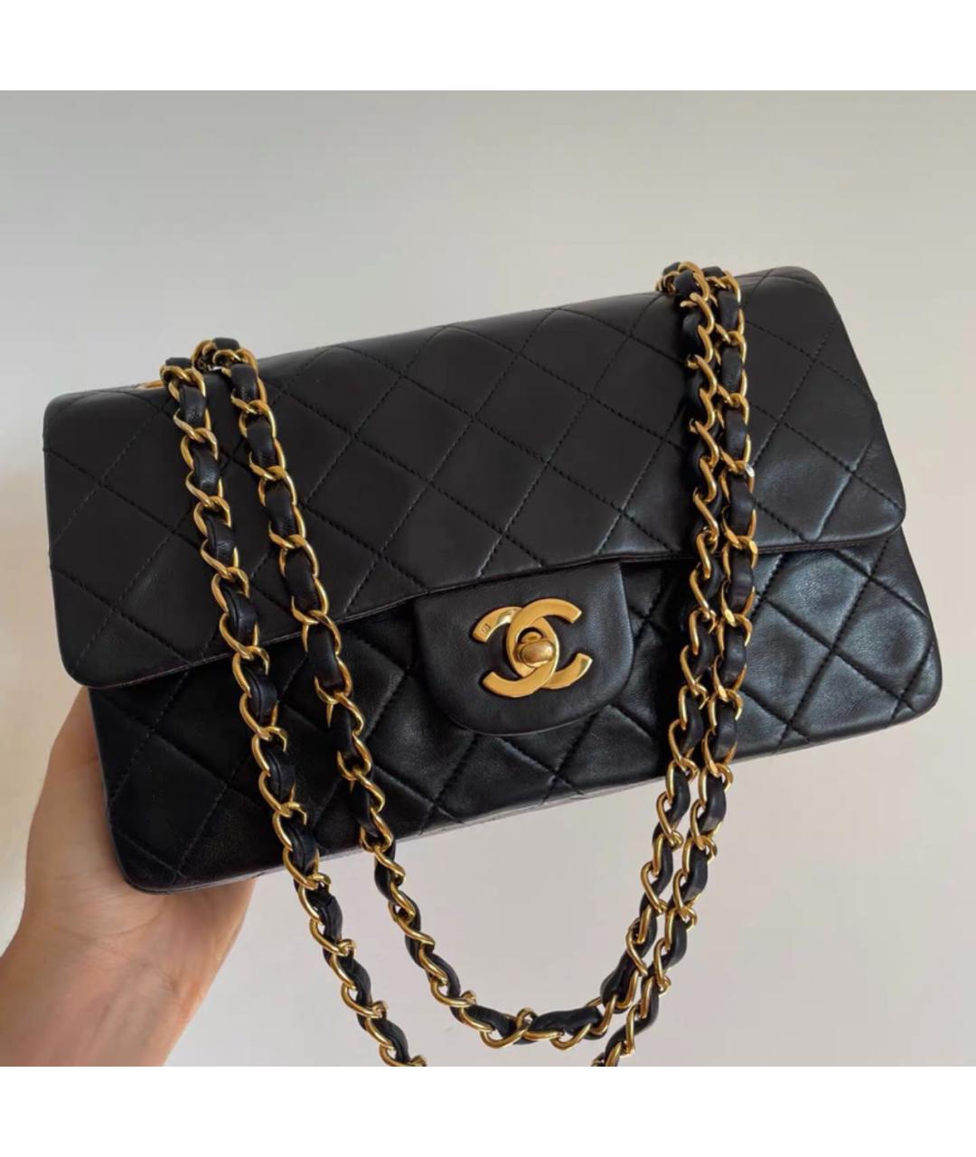 CHANEL Черная кожаная сумка тоут, фото 9