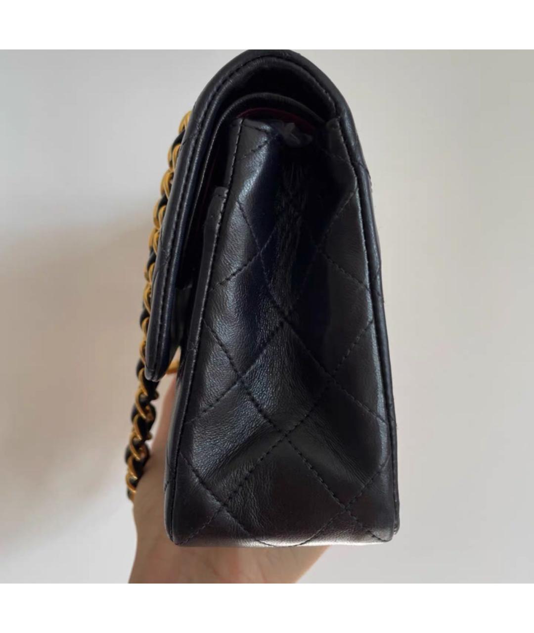 CHANEL Черная кожаная сумка тоут, фото 4