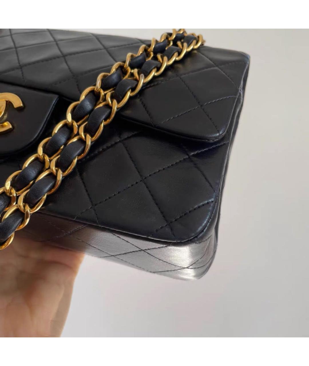 CHANEL Черная кожаная сумка тоут, фото 5