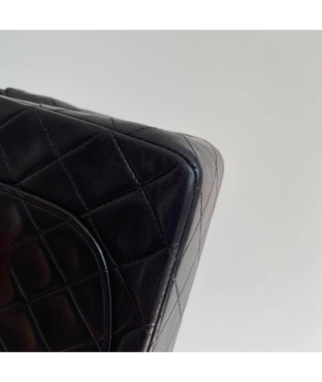 CHANEL Черная кожаная сумка тоут, фото 7