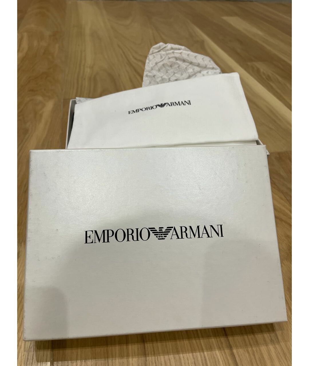 EMPORIO ARMANI Синие нубуковые пинетки, фото 5
