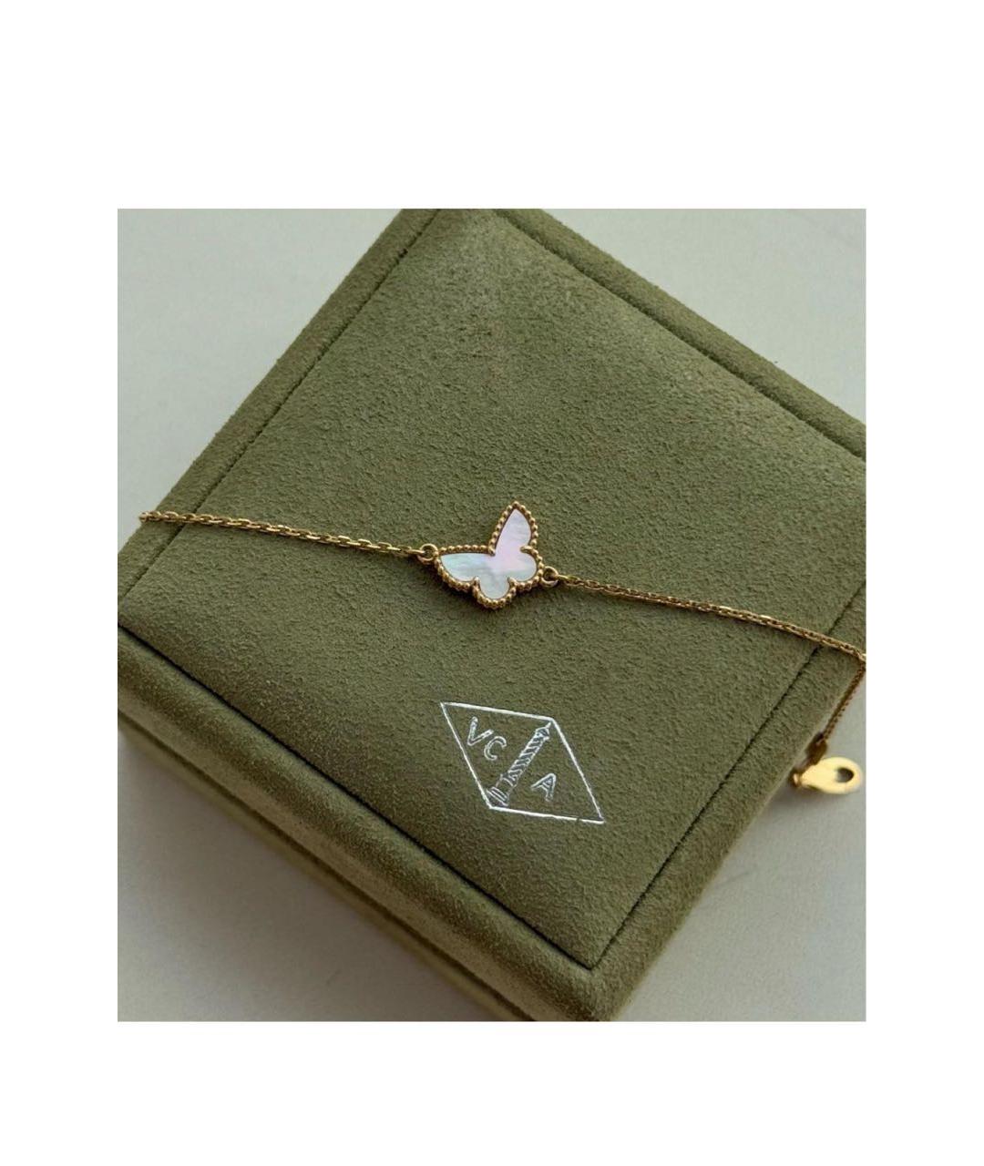VAN CLEEF & ARPELS Белый браслет из желтого золота, фото 2
