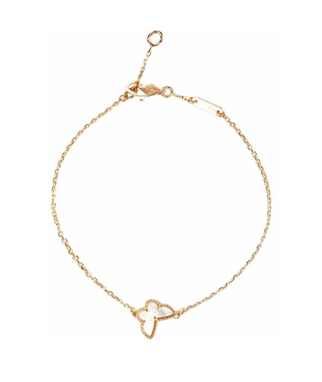 VAN CLEEF & ARPELS Белый браслет из желтого золота, фото 4