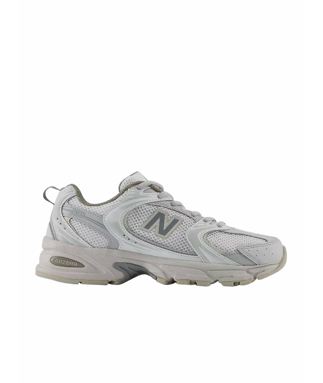 NEW BALANCE Серые текстильные низкие кроссовки / кеды, фото 1