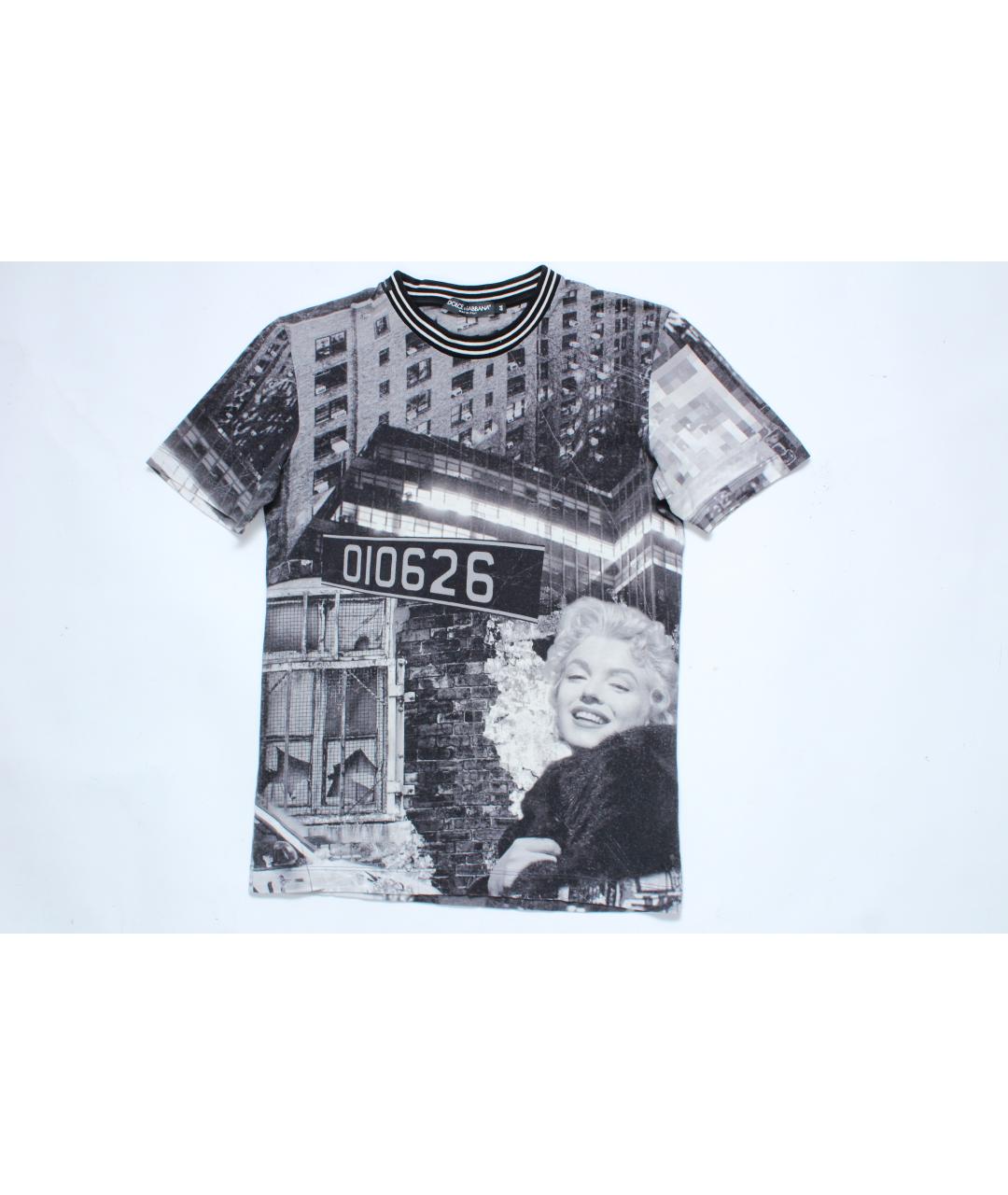 DOLCE&GABBANA Мульти хлопковая футболка, фото 4