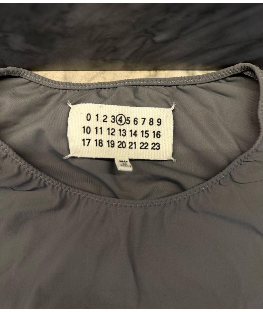 MAISON MARGIELA Антрацитовое боди, фото 3