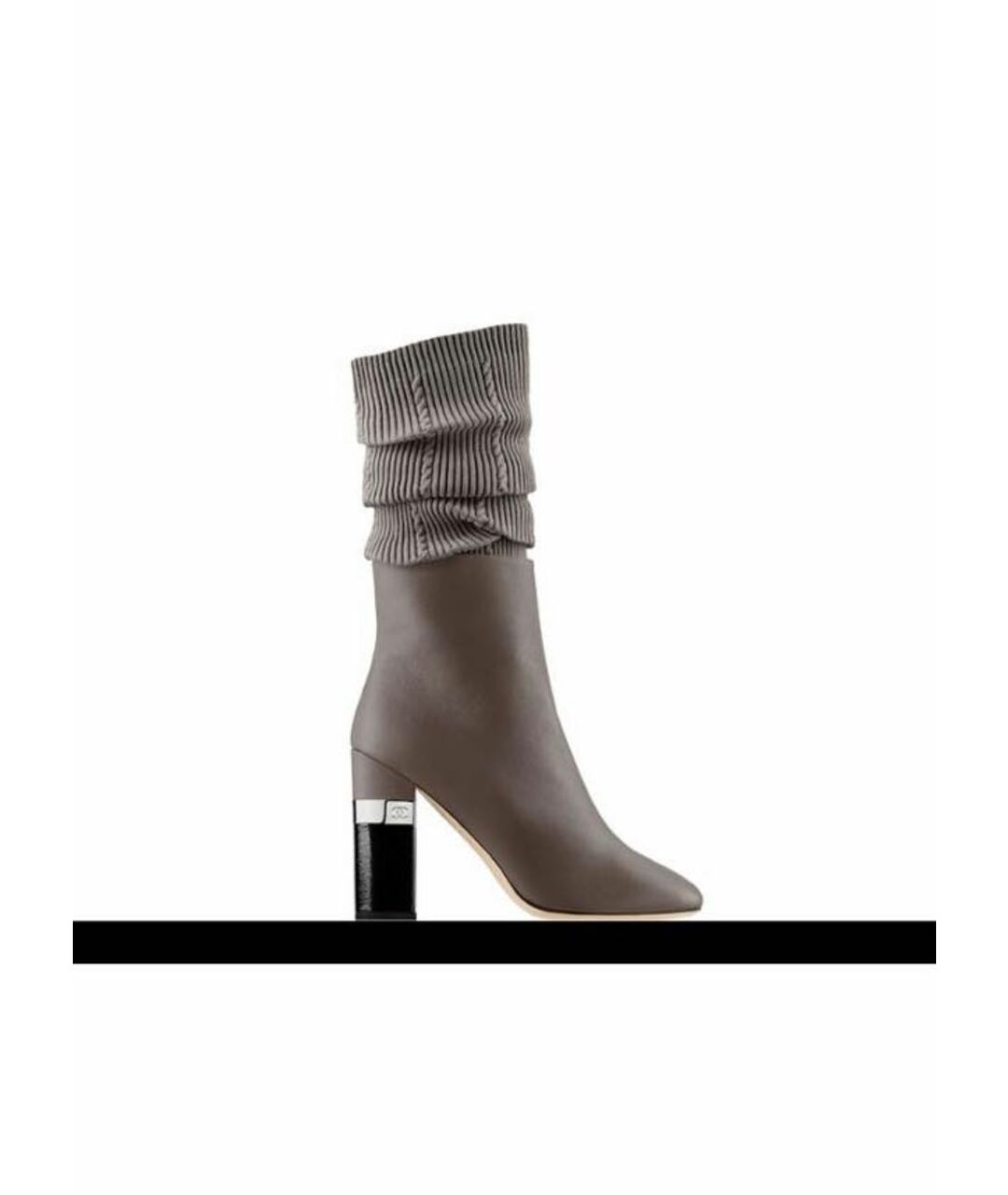 CHANEL Серые кожаные сапоги, фото 8