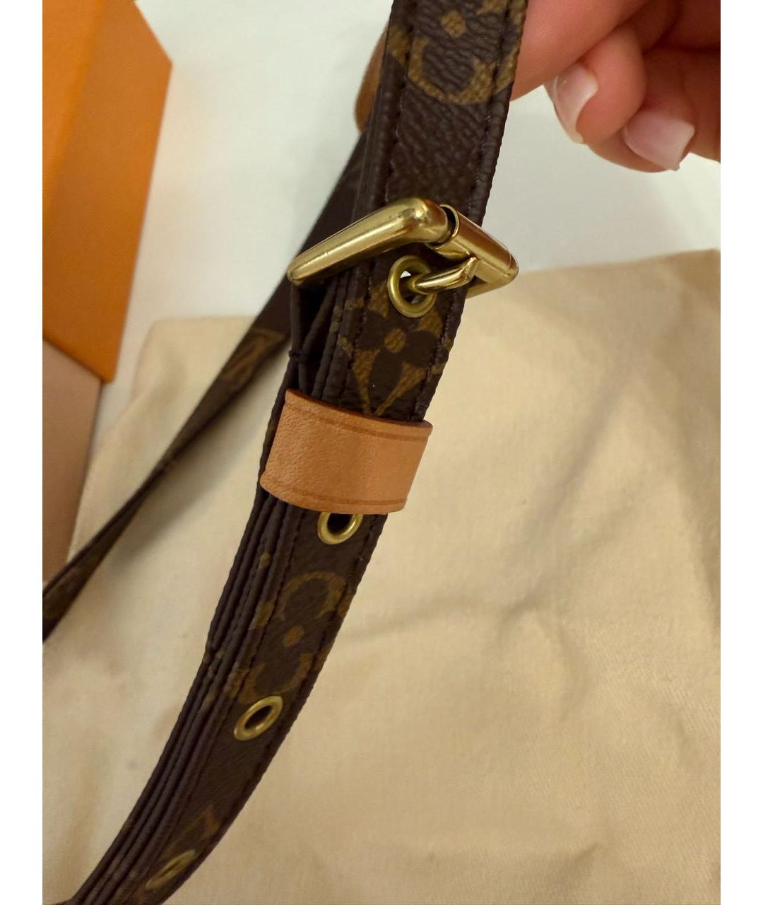 LOUIS VUITTON Коричневый ремень, фото 2