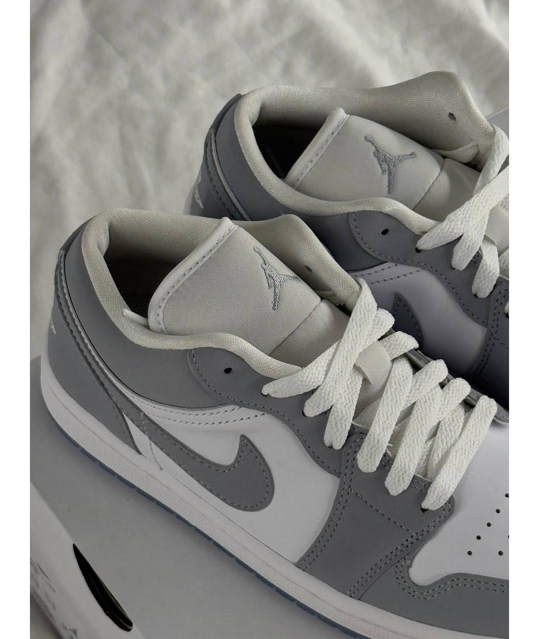 NIKE Серые кожаные кеды, фото 2