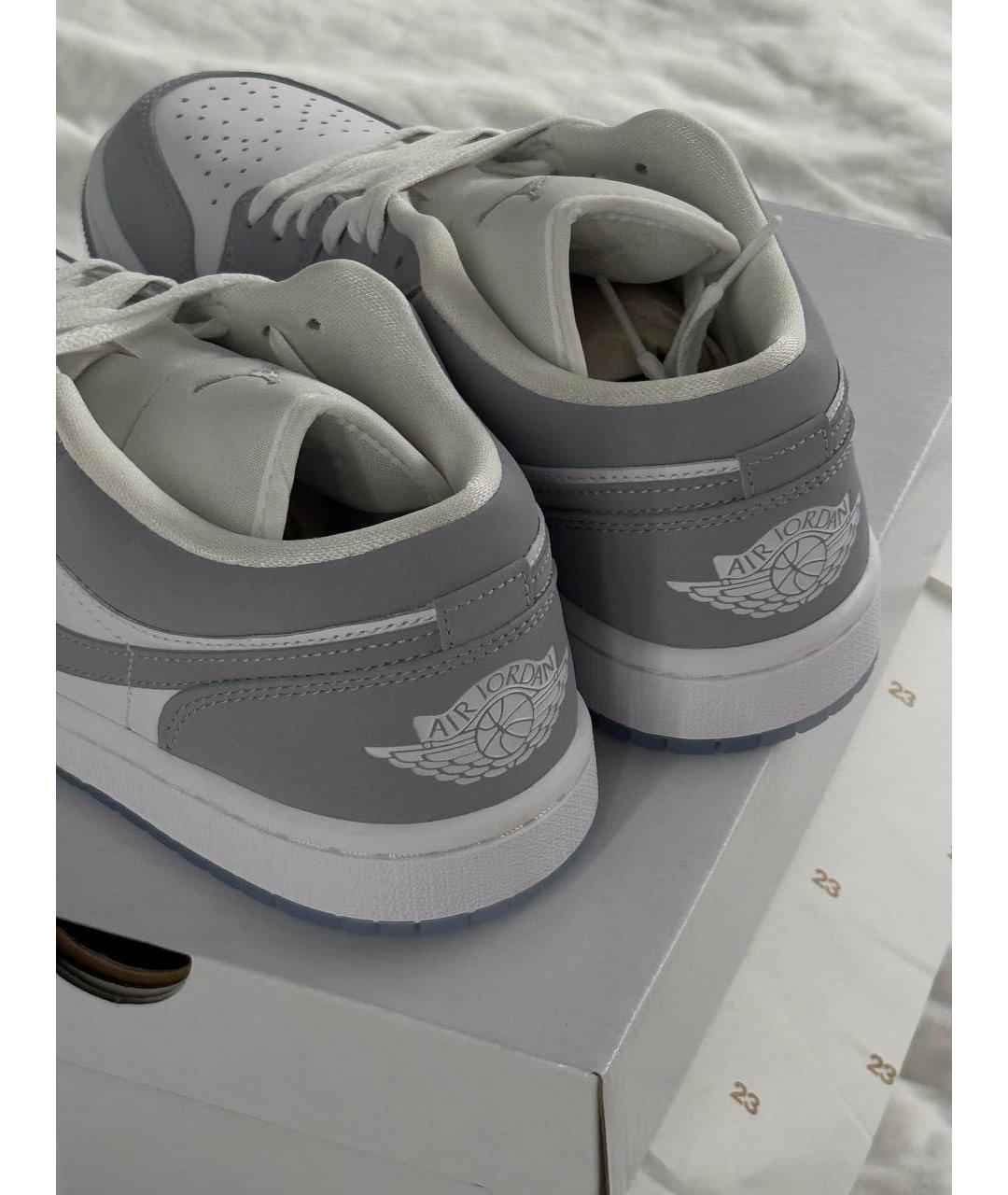 NIKE Серые кожаные кеды, фото 3