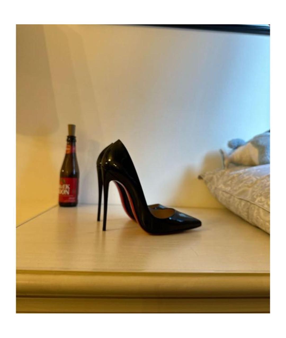 CHRISTIAN LOUBOUTIN Черные туфли из лакированной кожи, фото 2