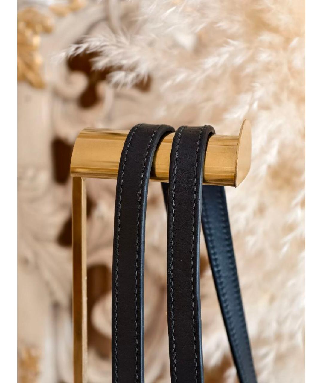 GUCCI Черная кожаная сумка тоут, фото 6