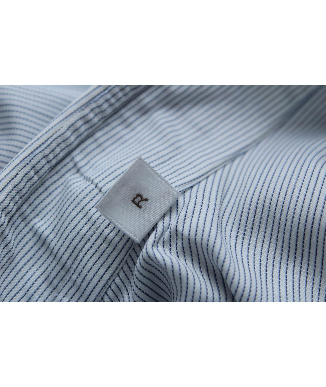 BRIONI Голубая хлопковая классическая рубашка, фото 9