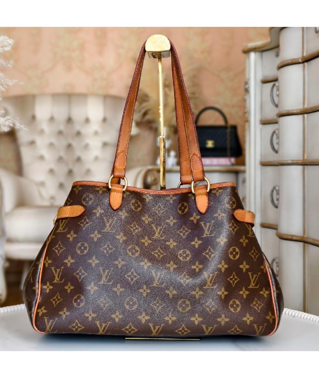 LOUIS VUITTON Коричневая сумка тоут, фото 3