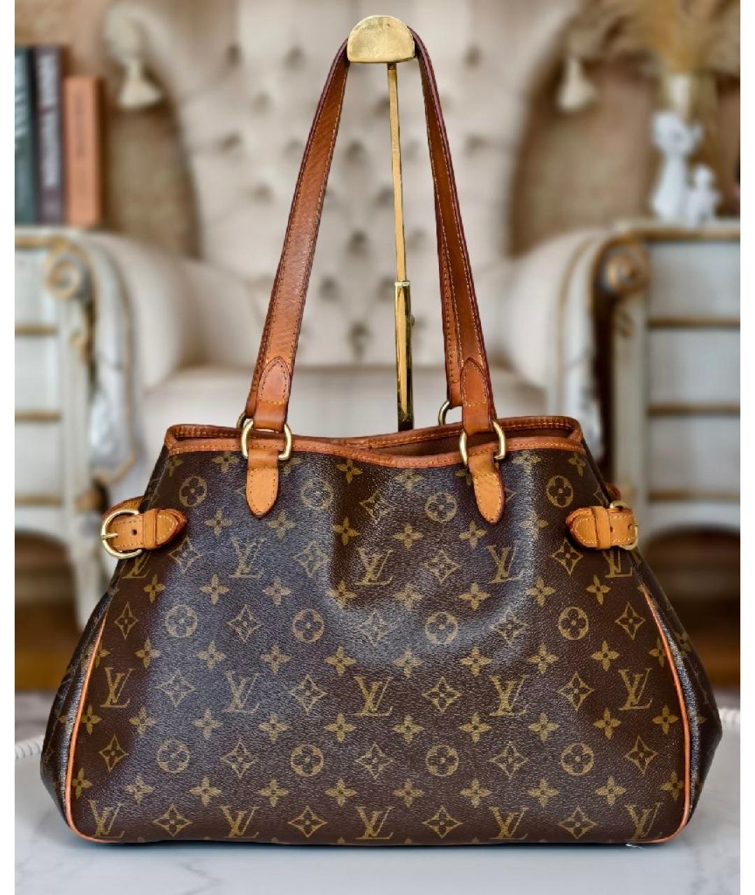LOUIS VUITTON Коричневая сумка тоут, фото 9