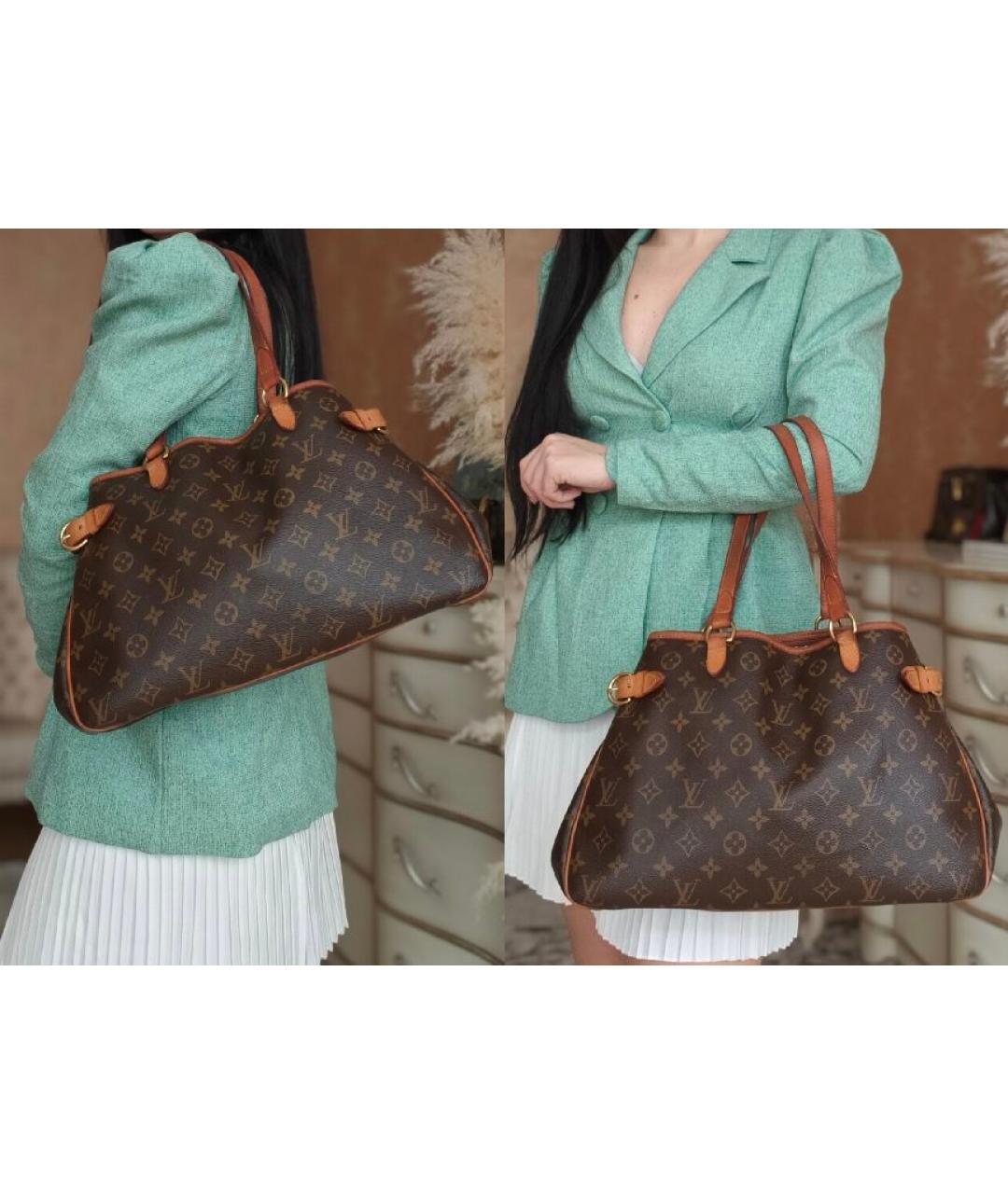 LOUIS VUITTON Коричневая сумка тоут, фото 4