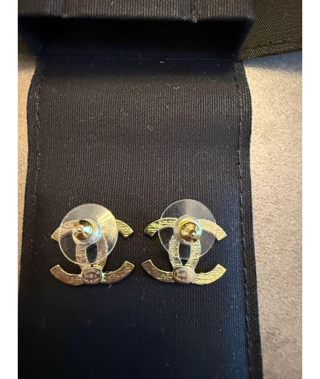 CHANEL Металлические серьги, фото 3