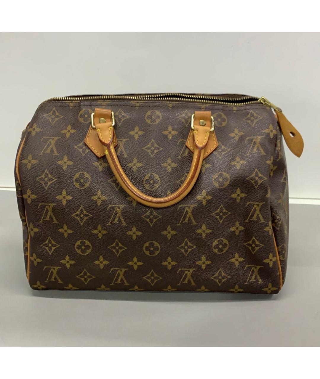 LOUIS VUITTON Коричневая сумка с короткими ручками, фото 7