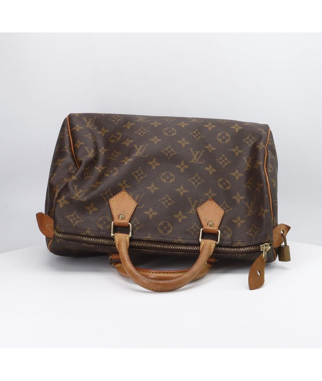 LOUIS VUITTON Коричневая сумка с короткими ручками, фото 6