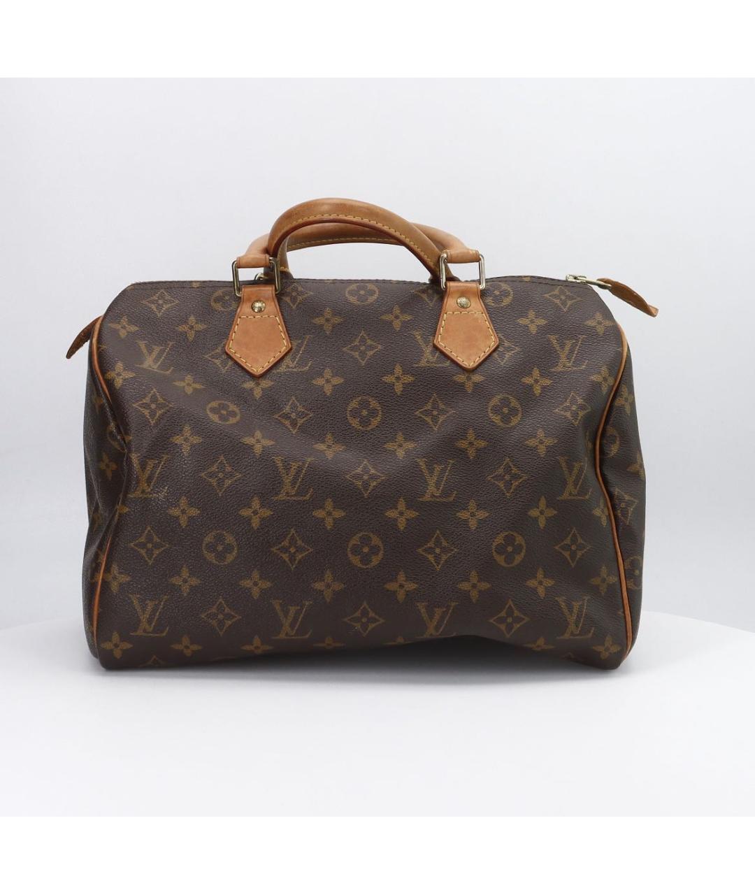 LOUIS VUITTON Коричневая сумка с короткими ручками, фото 3