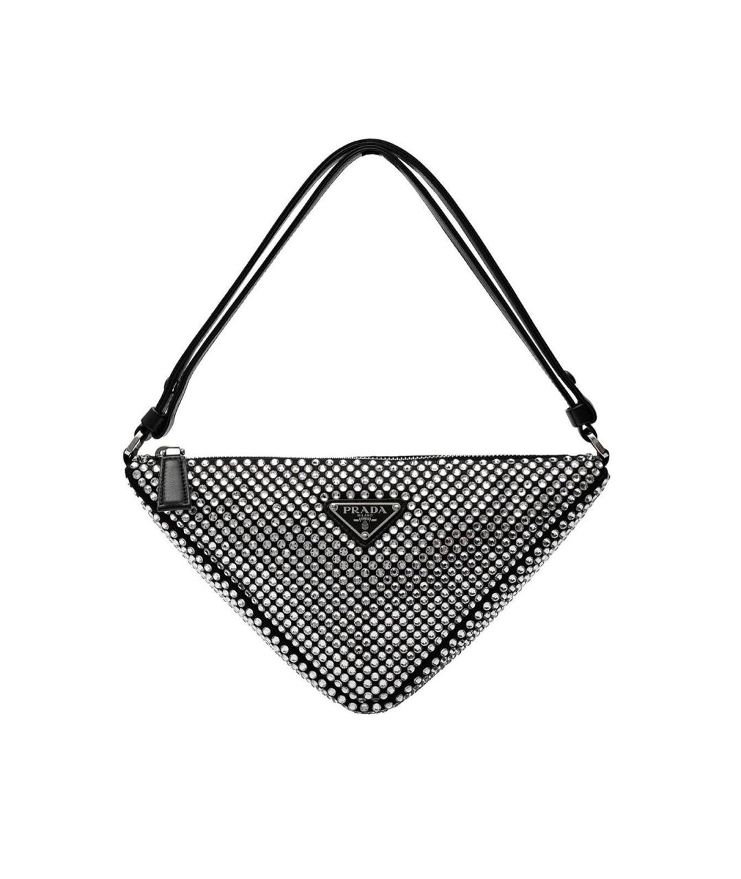 PRADA Черная кожаная сумка тоут, фото 2
