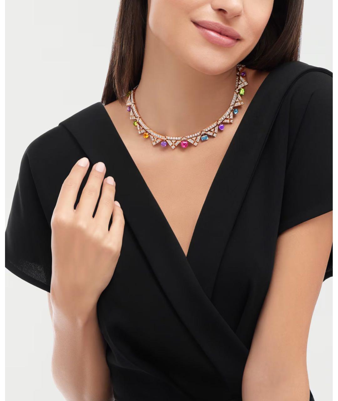 BVLGARI Золотое колье из розового золота, фото 2