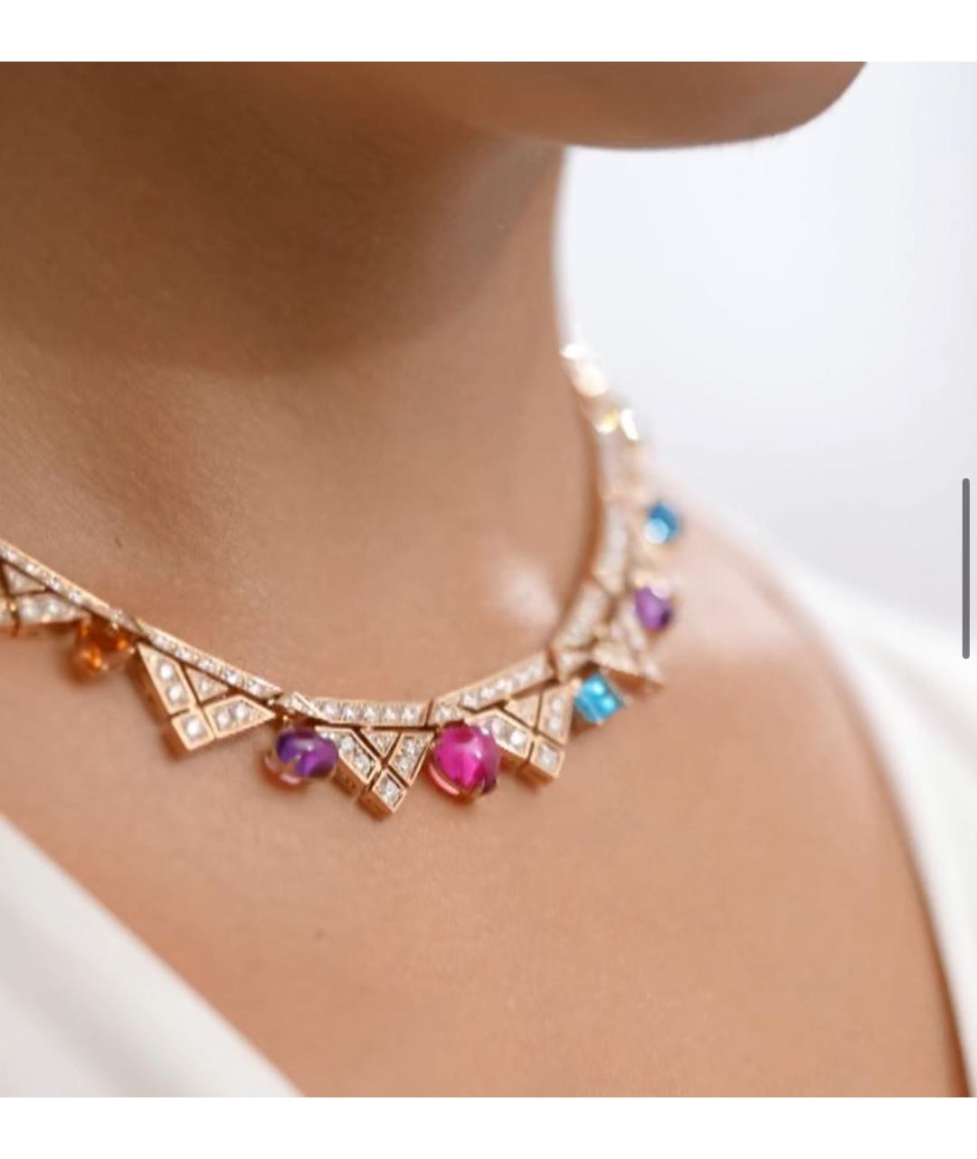 BVLGARI Золотое колье из розового золота, фото 3